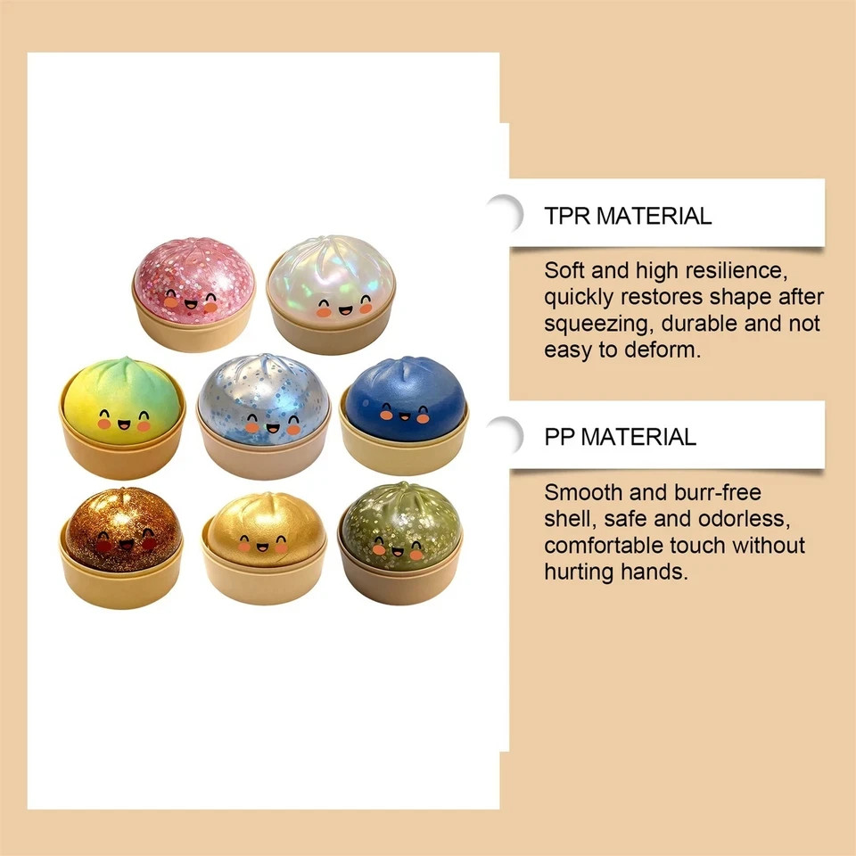 Five Below Mystery Squishy Bun Dumpling RARE GLITTER Limited Edition