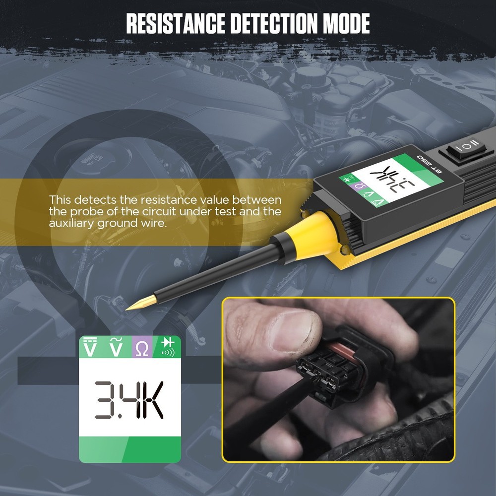 Digital Auto Car Electrical Circuit Tester Probe 0-65V AC DC Voltage Test Light