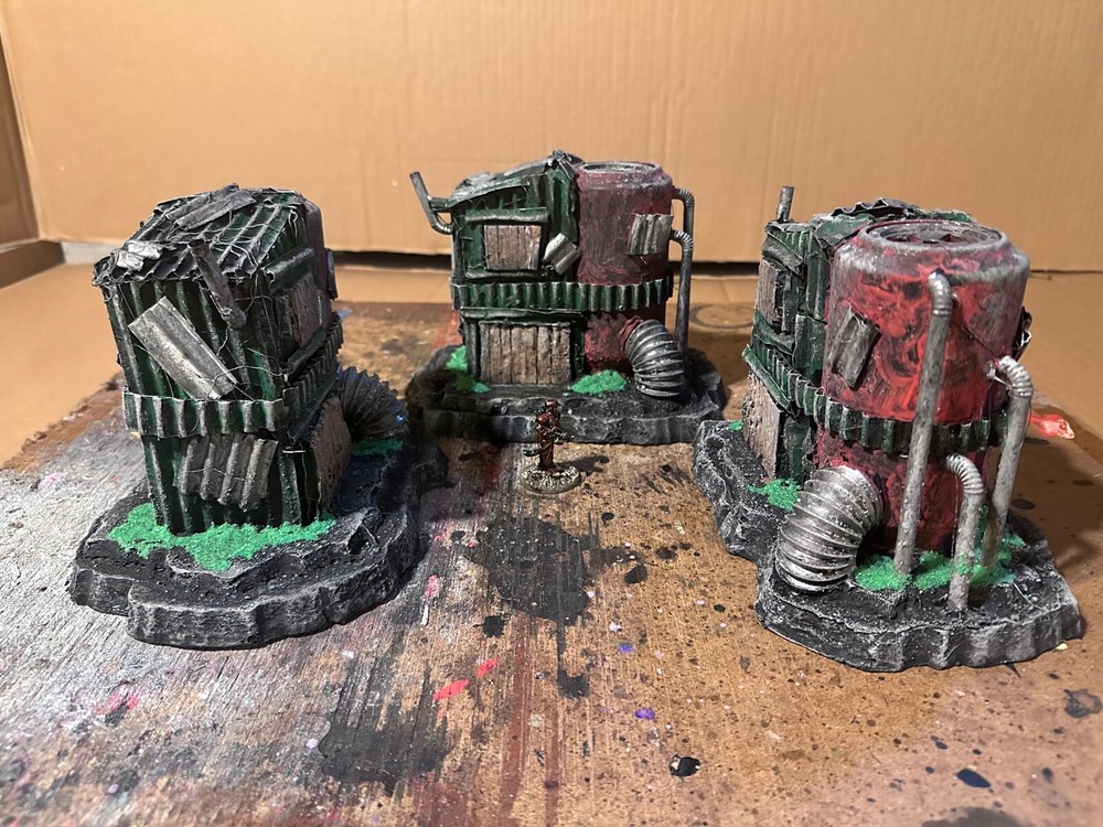 Custom Scratch-Built Wargaming Terrain – MRI-49 site: Tabletop Piece.
