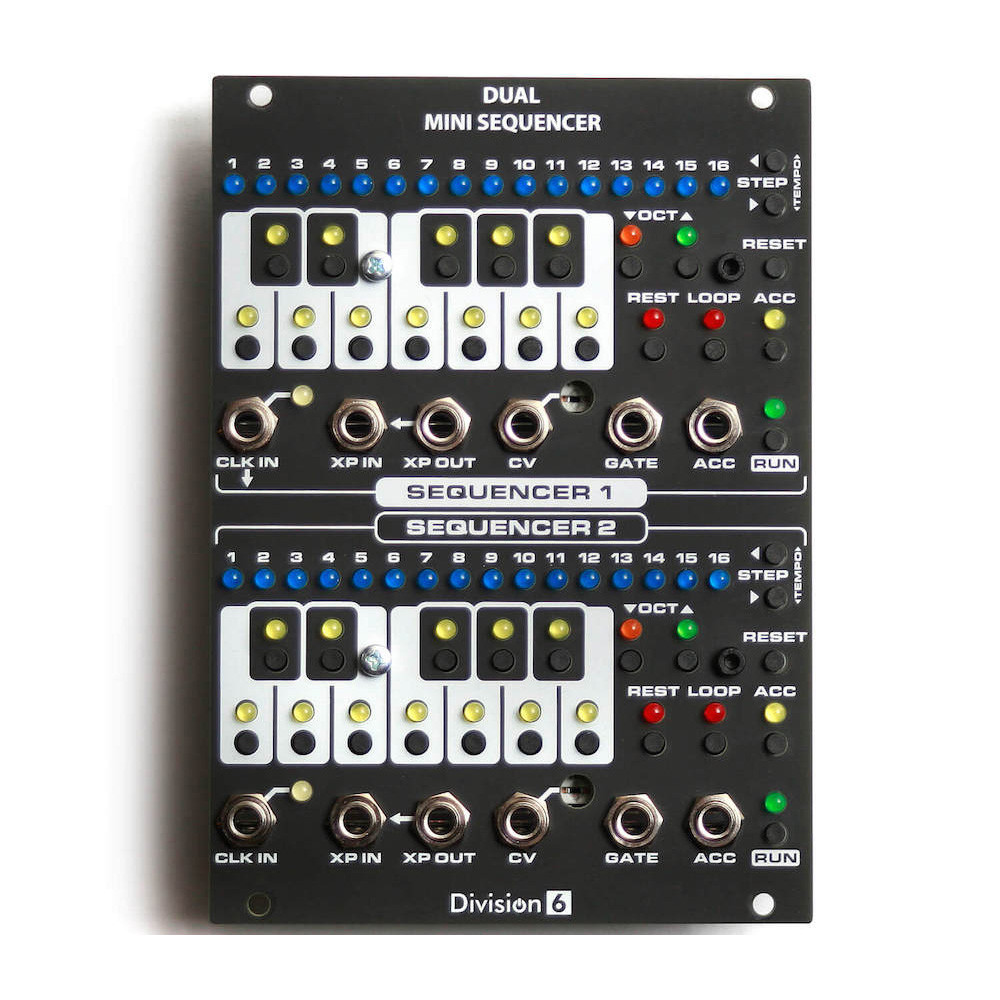 Division 6 Dual Mini Sequencer V2 DIY Kit Eurorack Module Modular