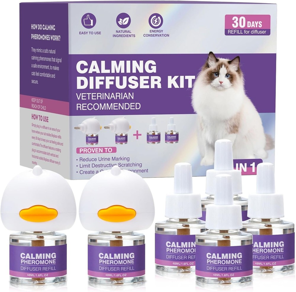 Cat Calming Pheromone Plug In Diffuser Kit Effectively Relieve Anxiety Stress