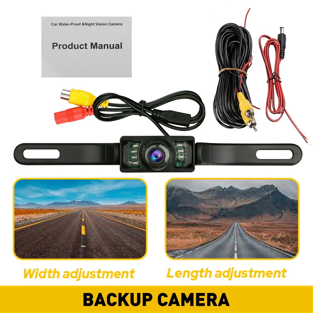 Car Rear View Backup Camera Parking Reverse Back Up Camera Waterproof CMOS 7LED