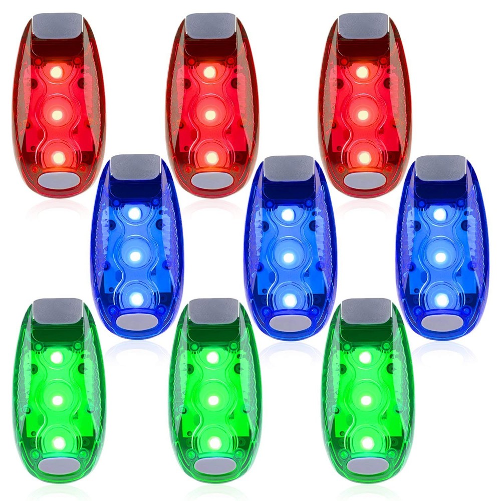 9 Pack Led Safety Light, Safety Light, High Visibility Strobe Running Lights ...