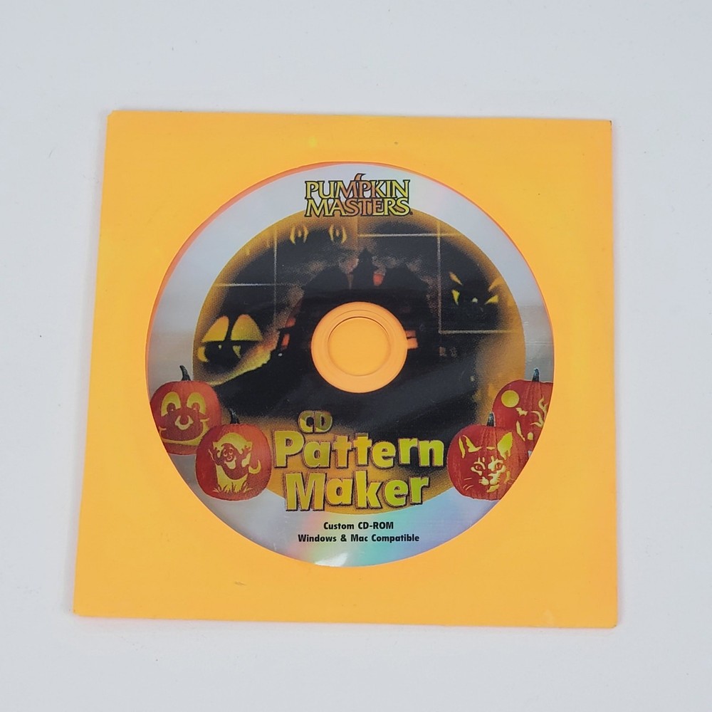 Pumpkin Masters CD Pattern Maker Windows Mac 2003 Halloween Carving SoftwareDisc