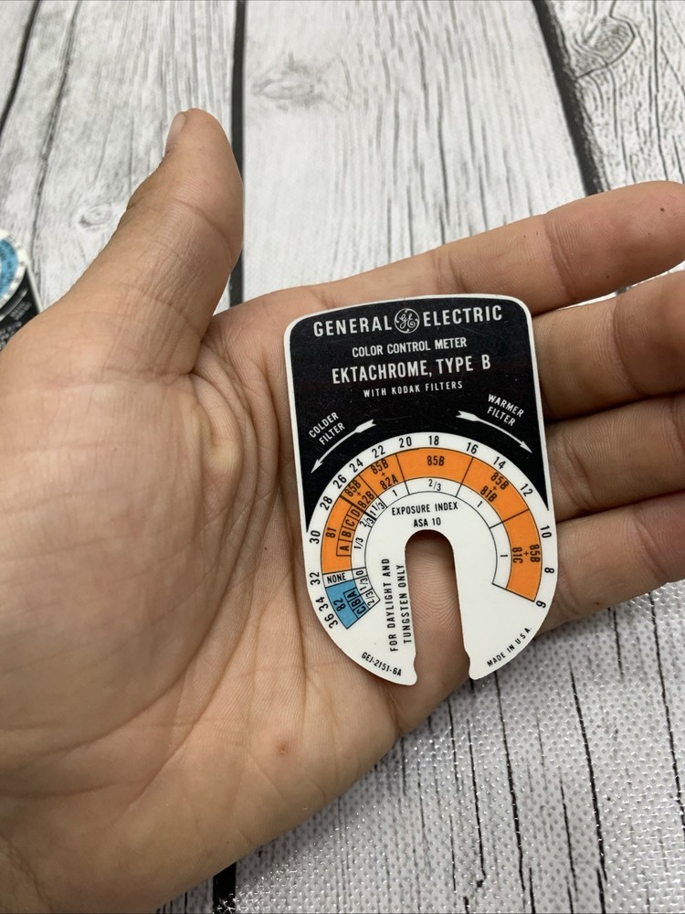GENERAL ELECTRIC Color Control Meter SLIDES Only 3 All Different