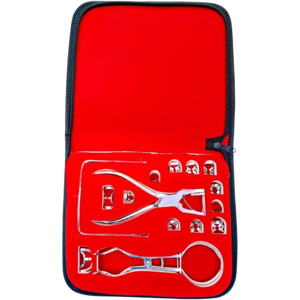 18 Pcs Rubber Dam Kit - Dental Instruments with Clamps & Frame