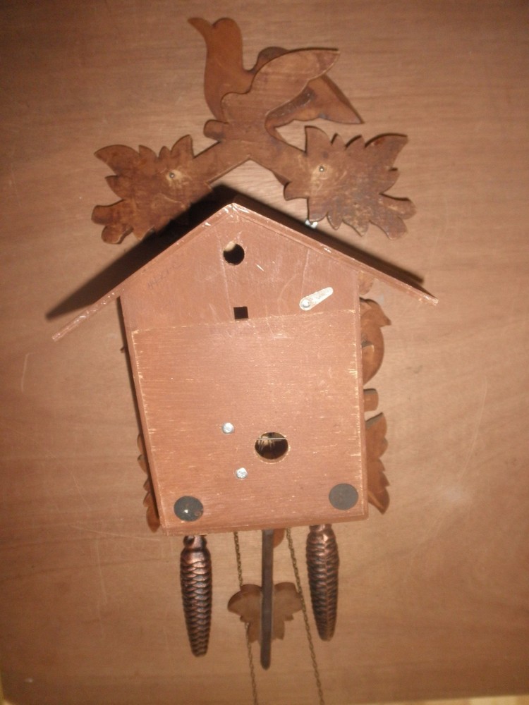 Cuckoo Clock German BK Black Forest working three bird 1 Day CK310