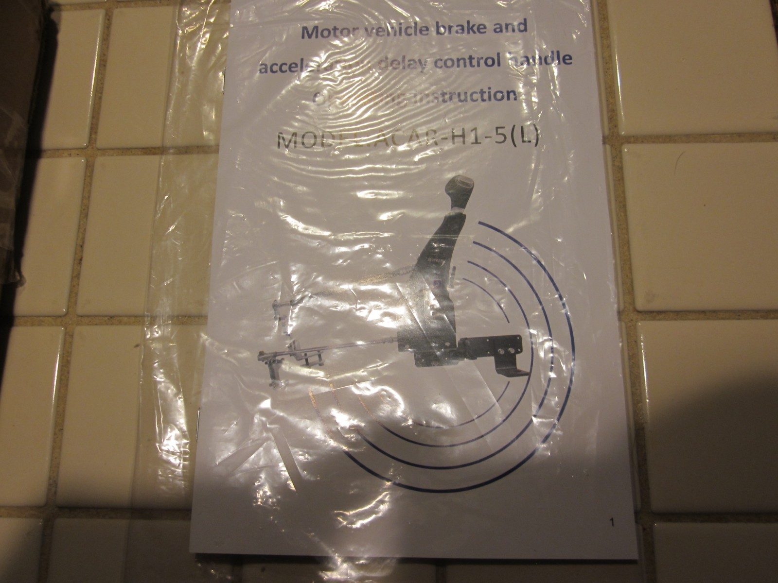 A permanent,safe install car hand control. Disabled/Handicapped New.