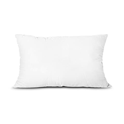 Throw Pillow Insert, Lightweight Soft Polyester Down Alternative White