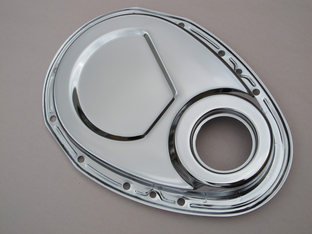 Engine Pro Chrome Steel Timing Chain Cover Small Block Chevy