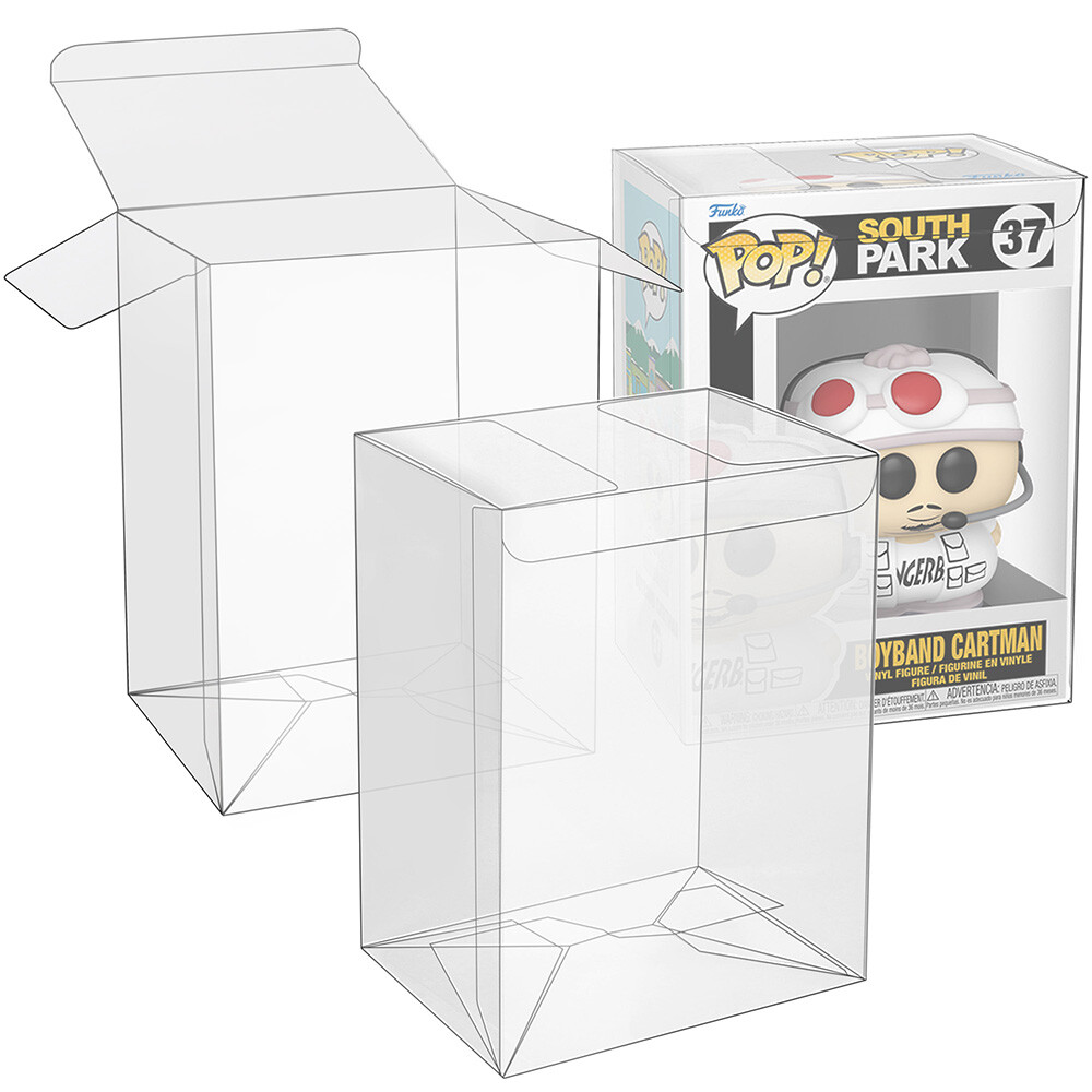 Lot 5 20 50 100 Pop Protector Cases (0.4mm) for 4" Funko POP! Vinyl Figures Box