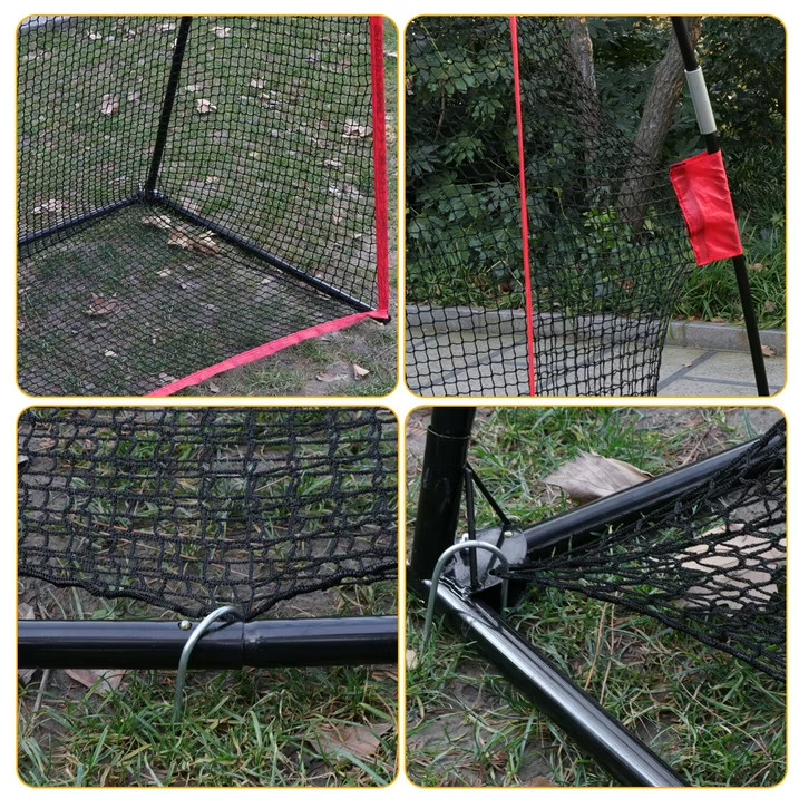 10x7Ft Golf Folding Practice Net Hitting Net Yard Swing Rod Simulator Carry Bag