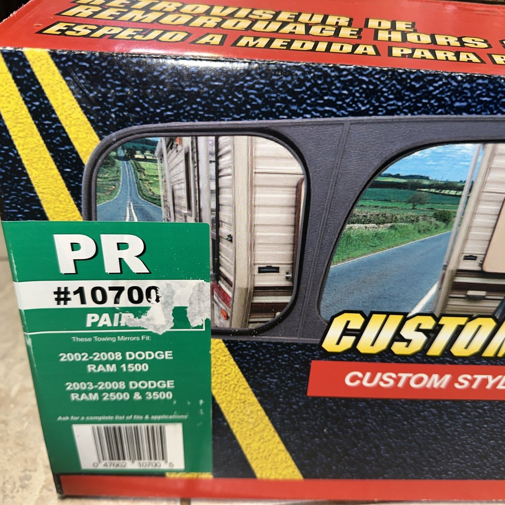 CIPA #10700 Custom Towing Mirrors Set (Dodge) - NEW Open Box