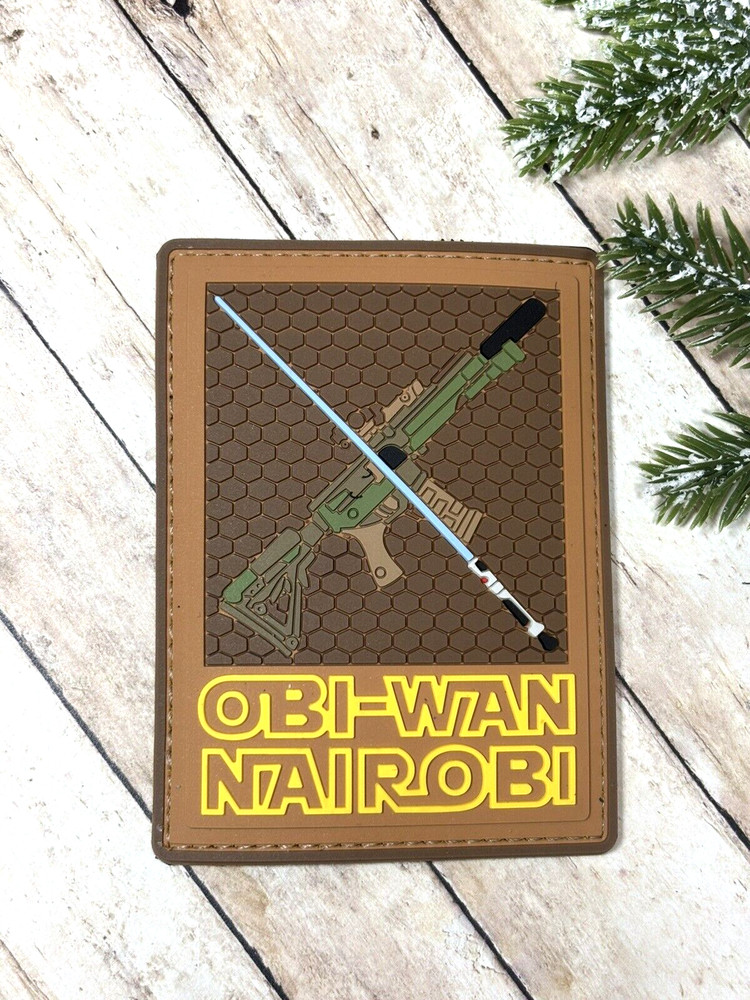 PVC Tactical Patch- Obi-Wan Nairobi Patch - Morale Gun Assault Rifle Patch