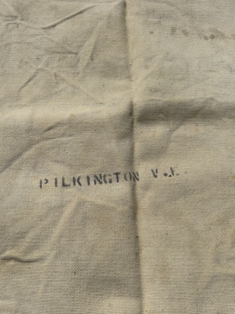 Vtg Original WW2 Canvas Hammock 1940s US Navy Field Used Named Identified