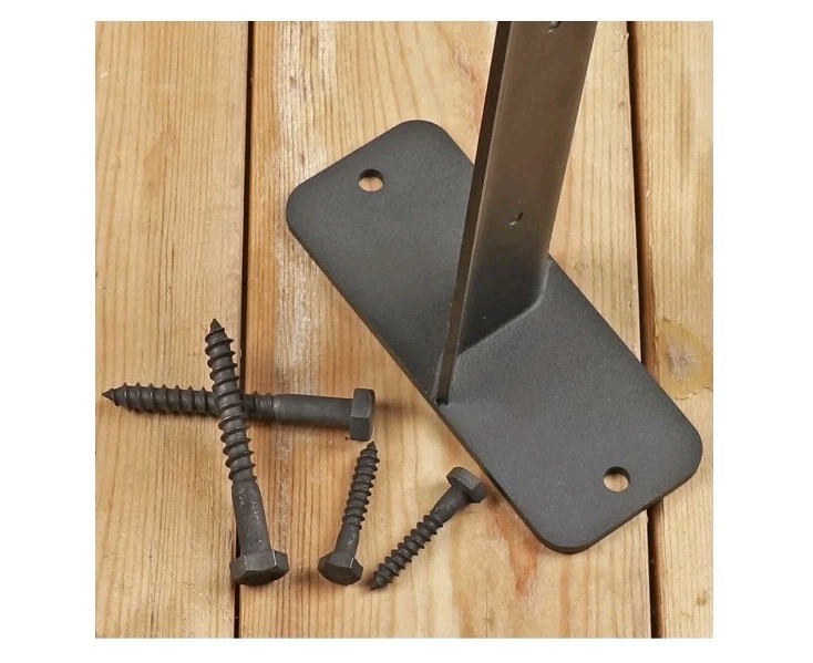 36" Black Stainless Steel Cable Railing Intermediate Post for 1/8" Cable 2 Pack!