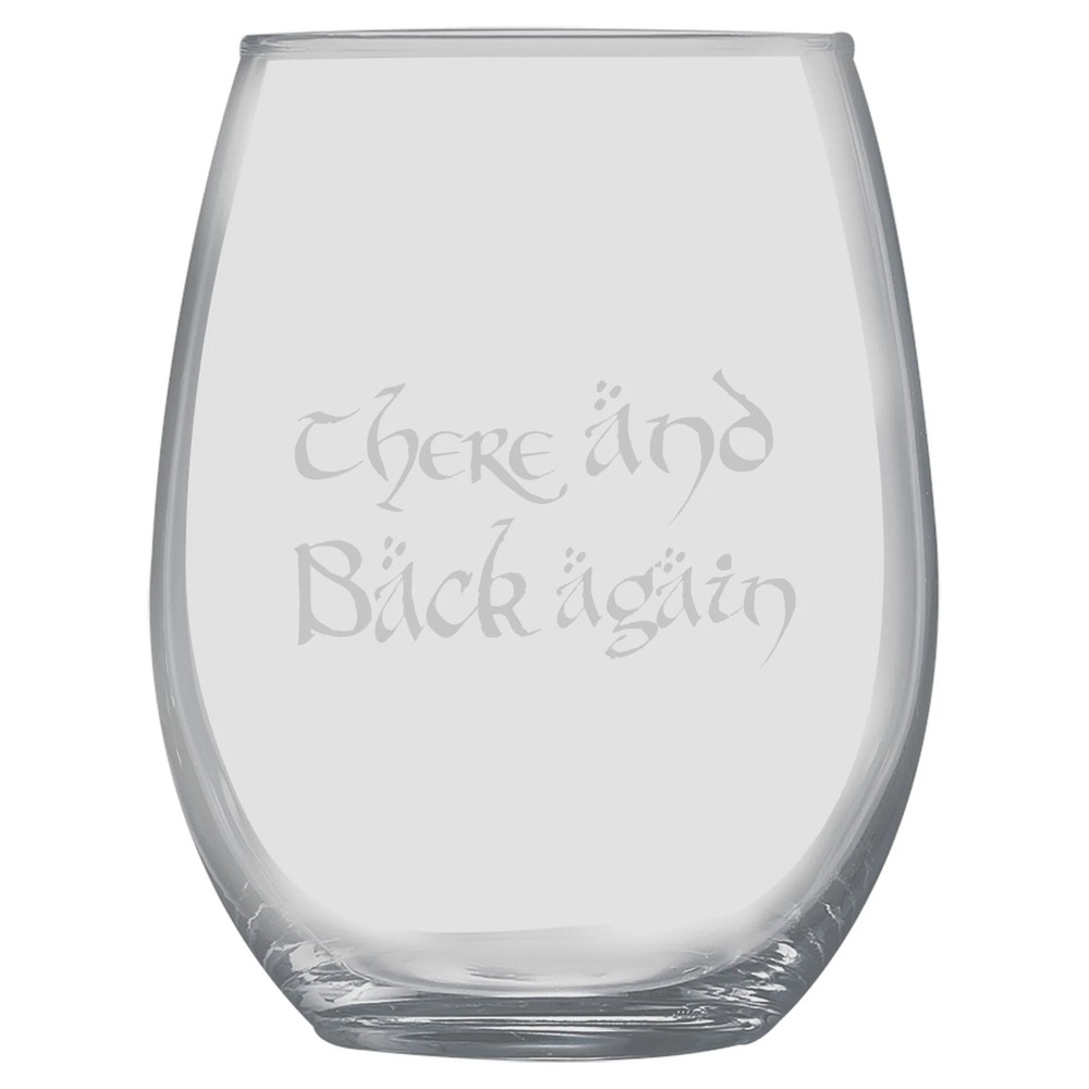 15oz Stemless Wine Glass - There and Back again