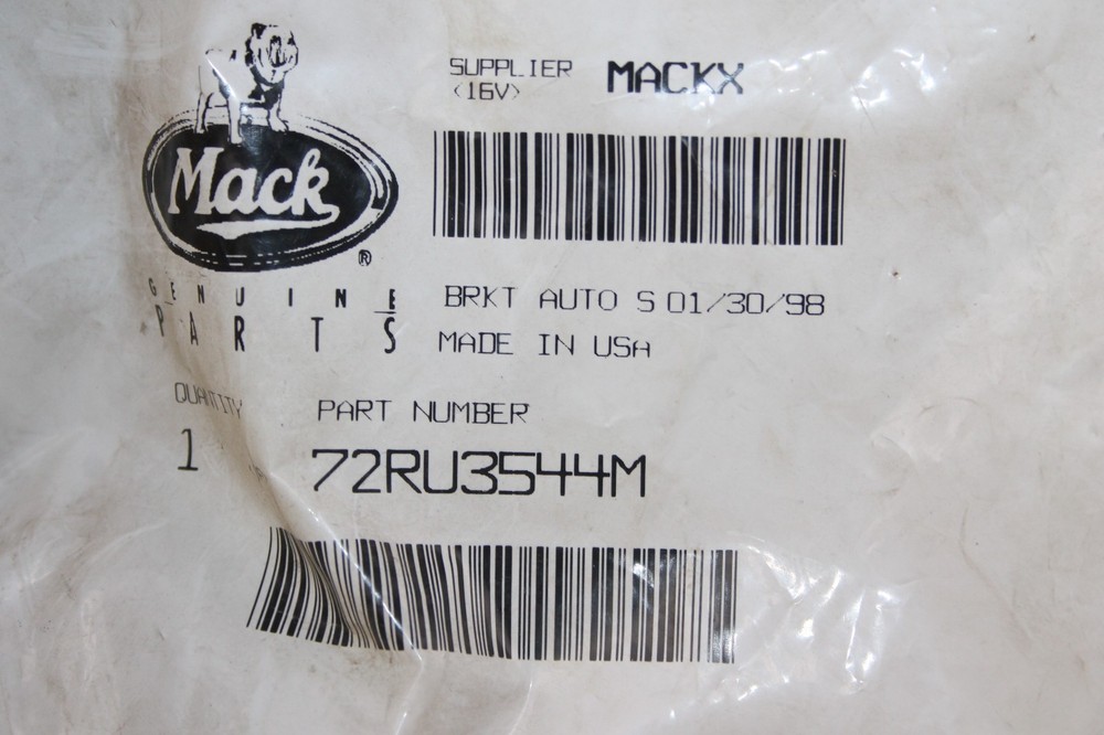 Mack Slack Adjuster Bracket 72RU3544M New Sealed