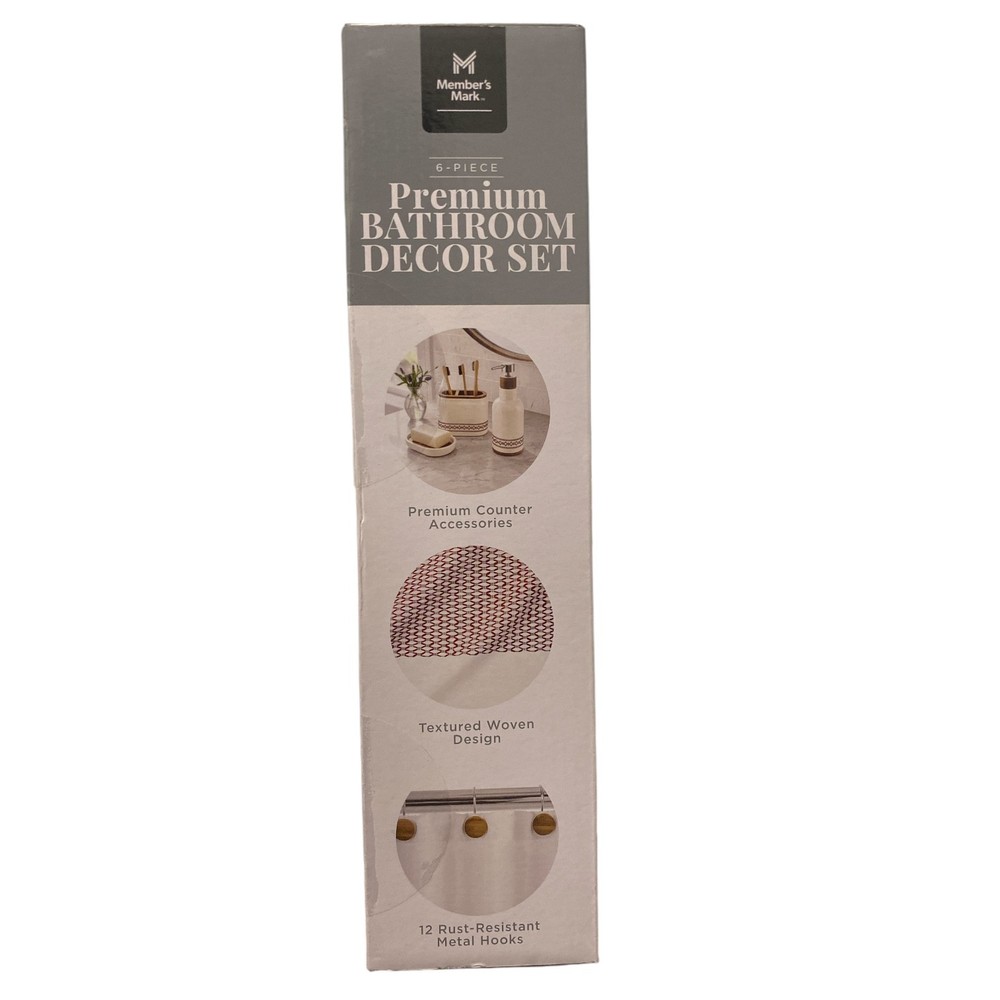 Member's Mark 6-Piece Premium Bath Set, Rust