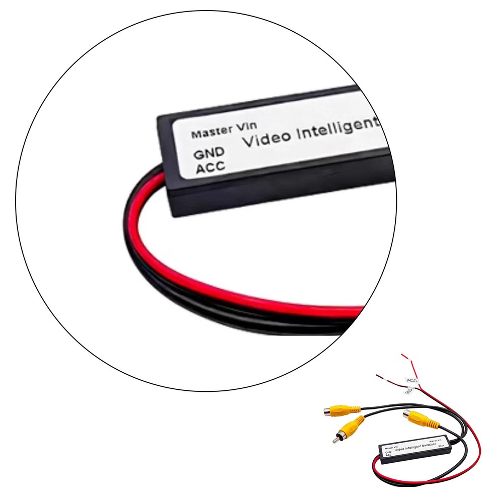 Intelligent Car Video Switch 2 to 1 RCA – Automatic Rear & Front Camera Input