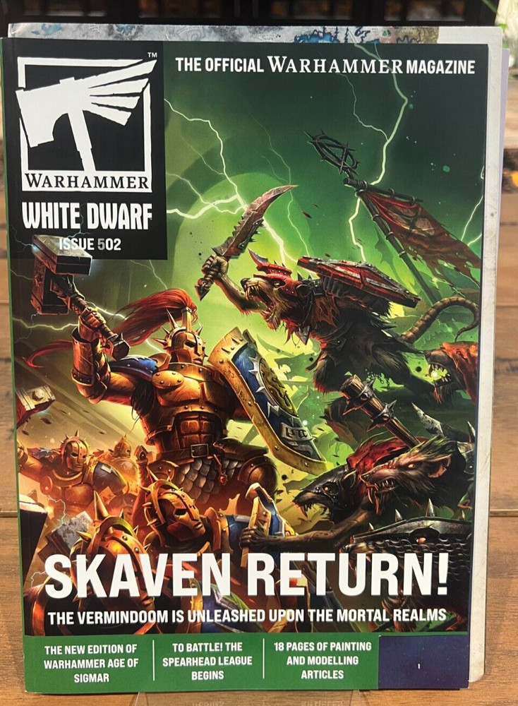 War Hammer White Dwarf Issue 502 Skaven Return