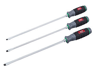 KTC D1M2-530, Hard Plastic Grip Long Screwdriver, Slotted, 5mm, 1pc