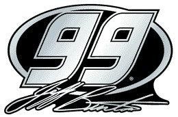 Jeff Burton Auto Emblem - Silver