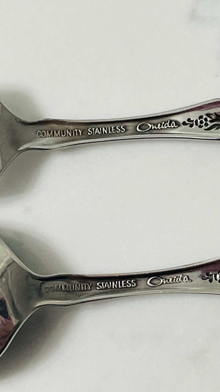 Oneida Community Child Knife, Fork, Spoon 3 Pc Stainless Flatware Set Vintage