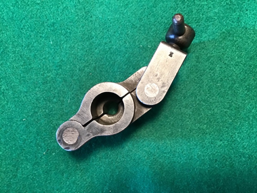 Lee Enfield Armourers Muzzle Protector Cleaning Rod Guide, Crowsfoot marked.