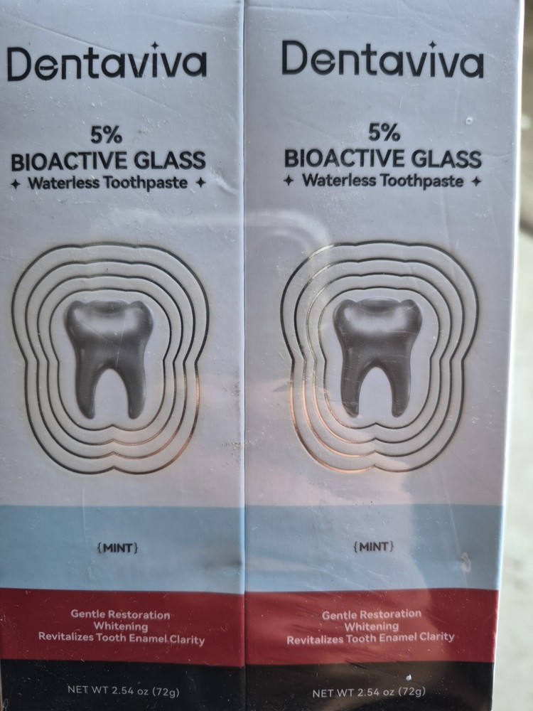 Dentaviva Waterless Toothpaste - Mint - 2 PACK - 2.54 oz each - Exp 12/27