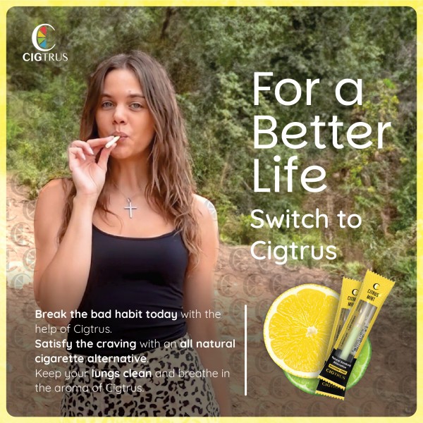 Cigtrus Quit Smoking Aid – Natural Smokeless Inhaler-1Piece -Lemon Lime