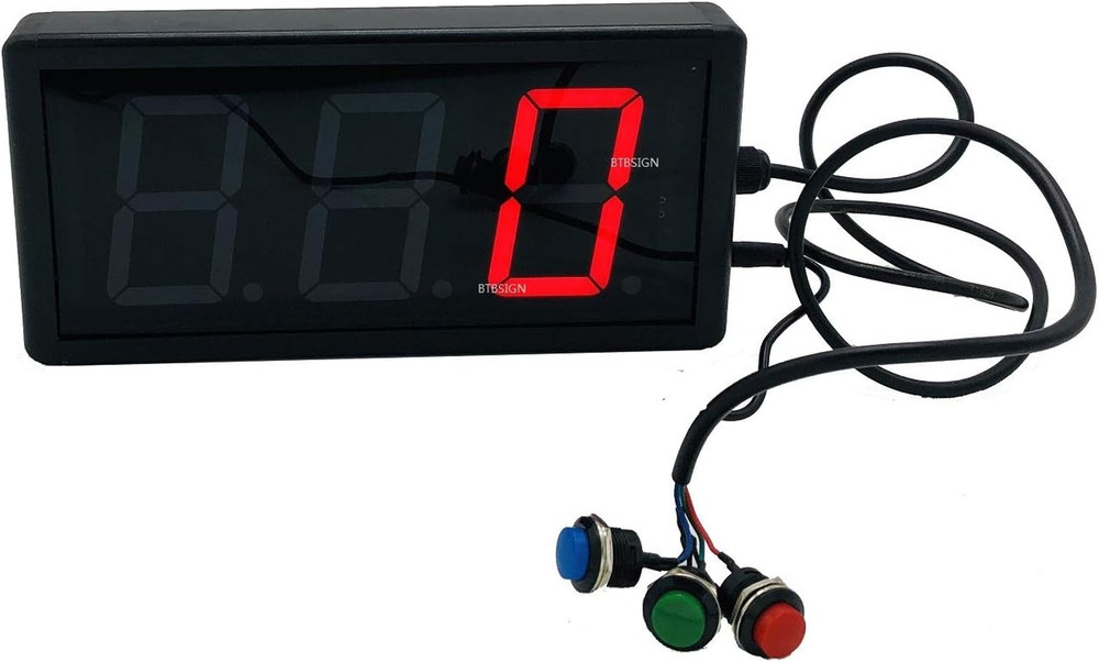 LED Lap Counter, Up/Down Digital CounterS, w/ Buttons & Remote, 3Inch High