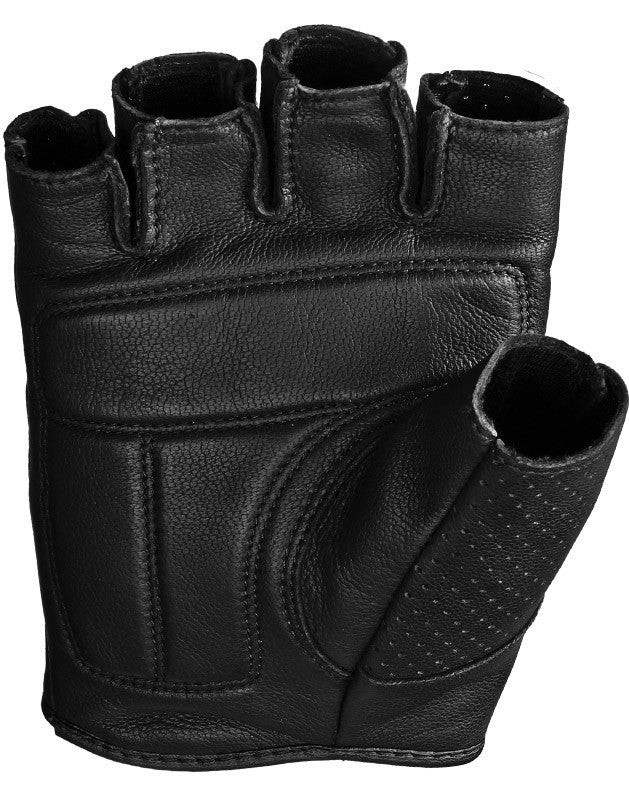 Half Jab Perforated Gloves Black 4x