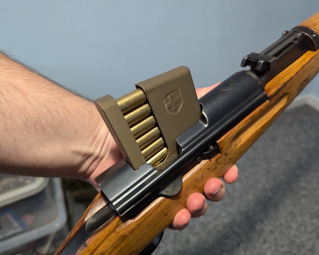 Functional K31 Charger / Stripper Clip for 7.55x55 Swiss Rifles