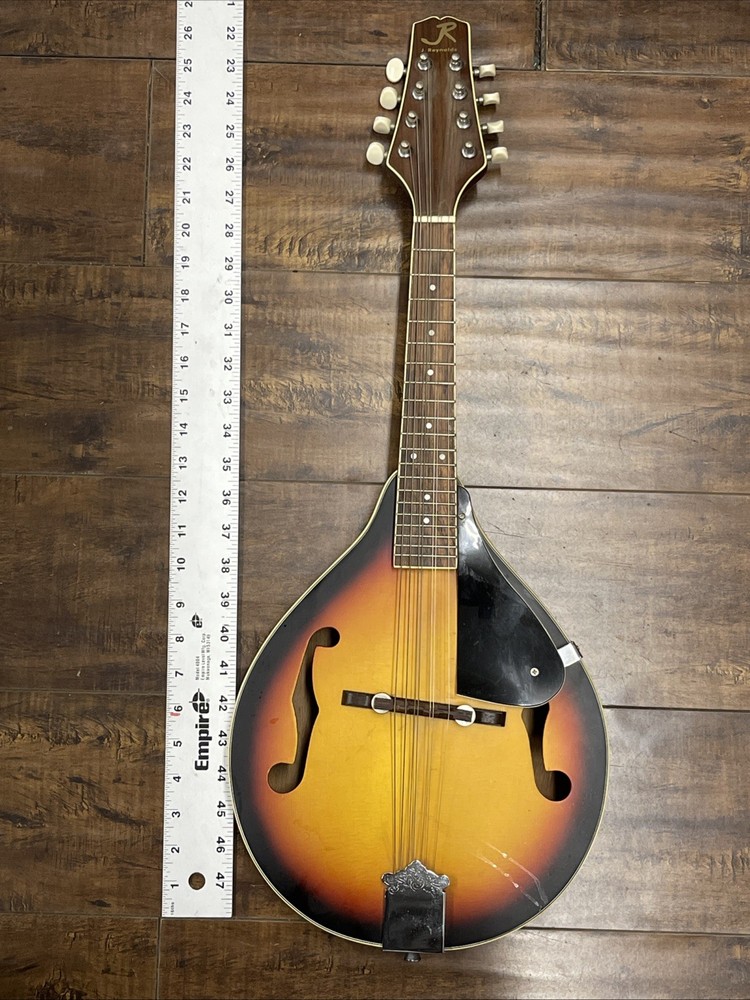 Vintage J. Reynolds A-style mandolin 8 Strings Without Case Missing 1 String