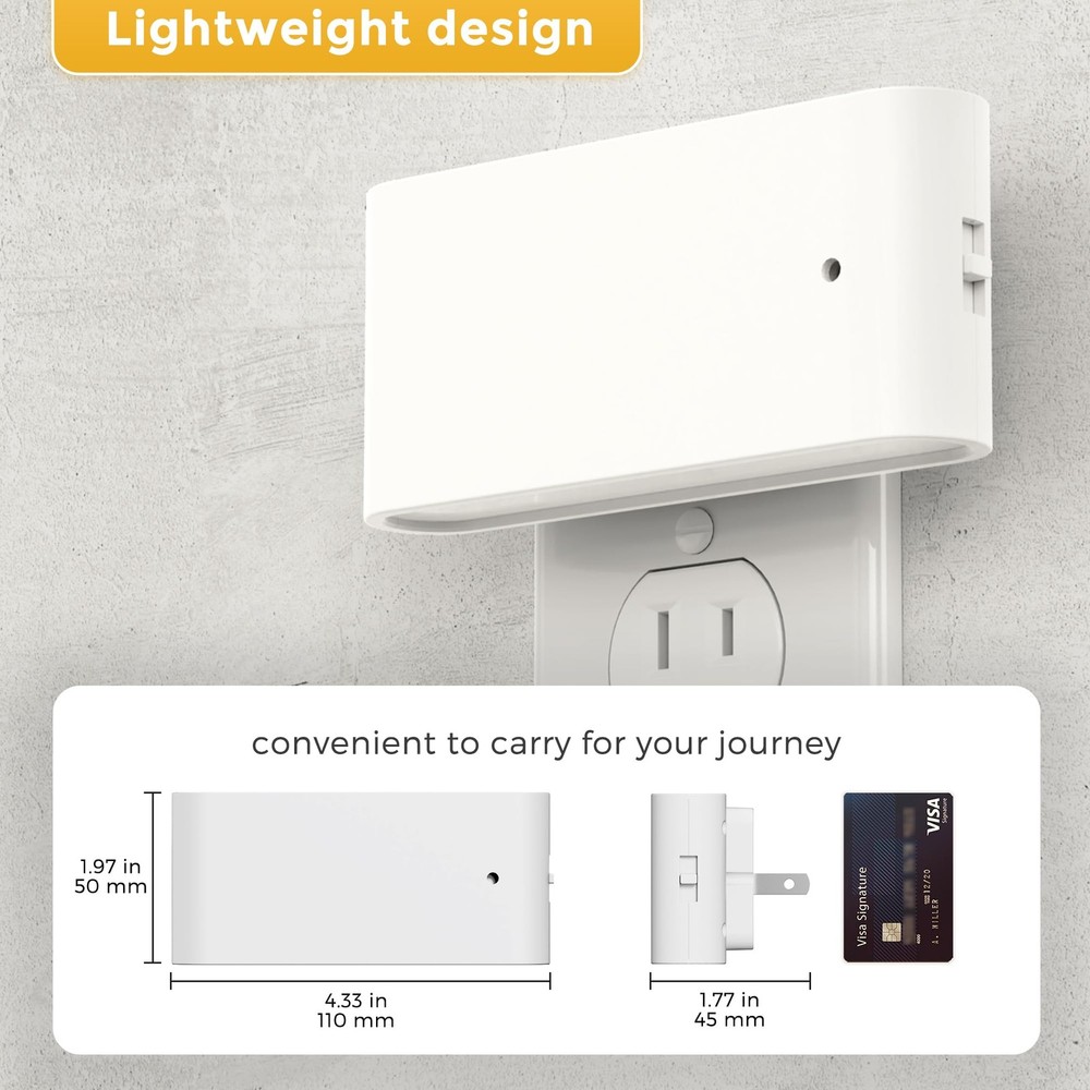 Night Light, 2 Pack Dimmable Modern LED Night Lights Plug into Wall,Dusk to D...