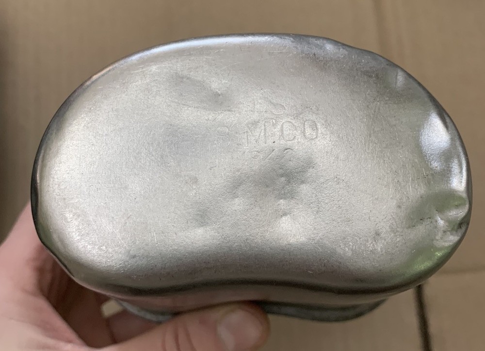 Original WWII US Military Flat-Top Canteen 1943 Dated