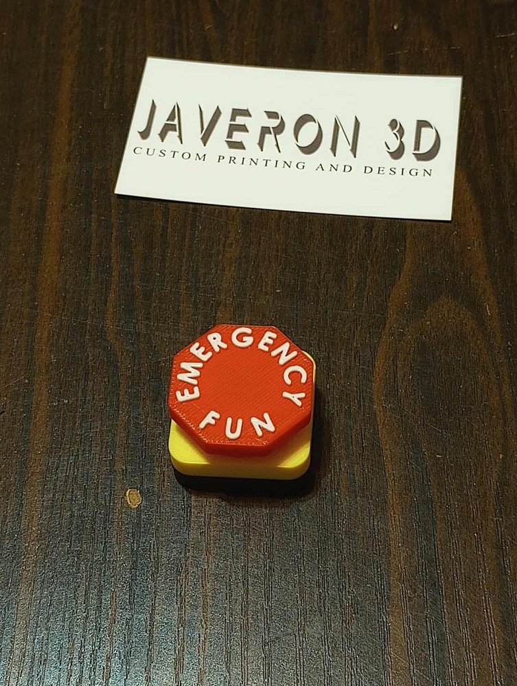 fidget emergency stop/fun button