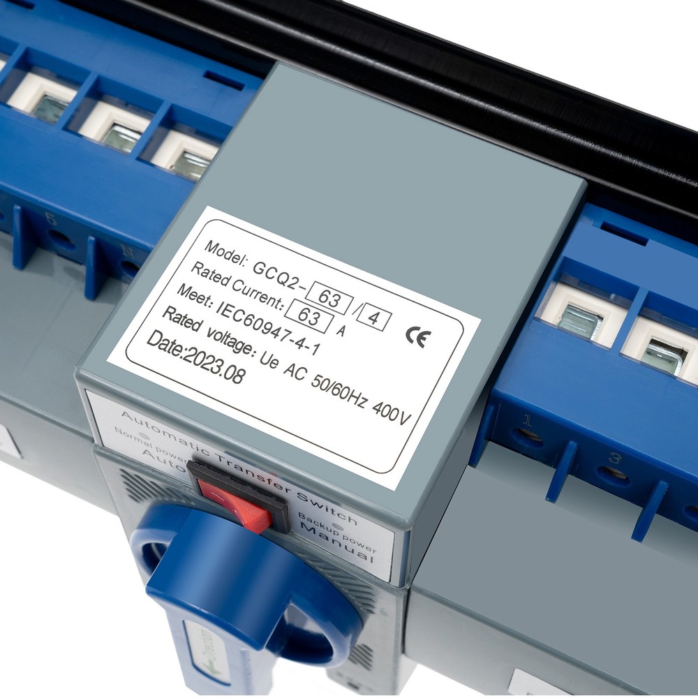 63A Dual Power Automatic Transfer Switch CB Level M6 Generator Transfer Switch