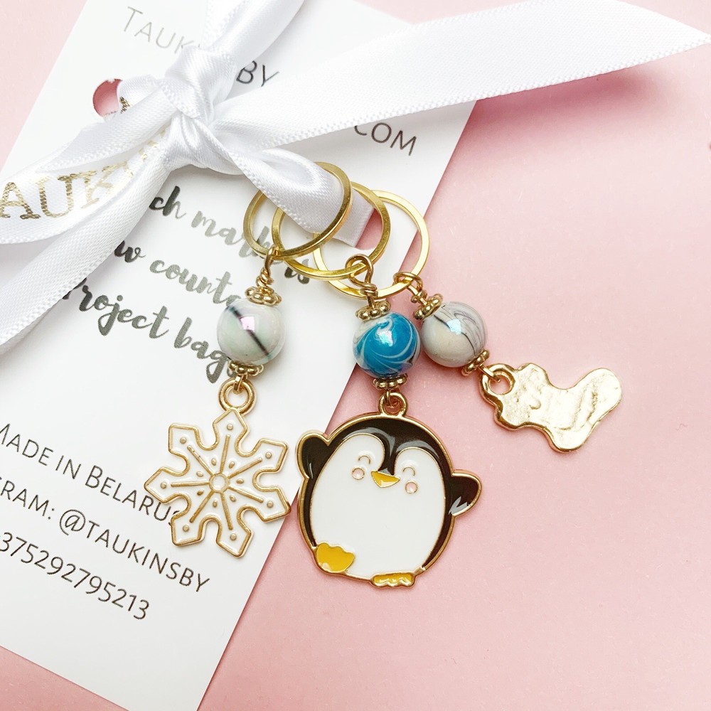 Christmas Stitch Markers For Knitting