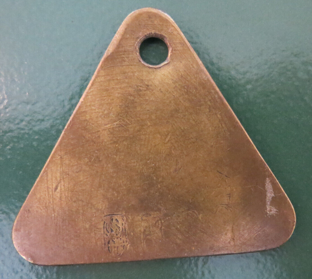 MARKHAM Colliery Pit Check Tally - marked MARKHAM COLLIERY 2168