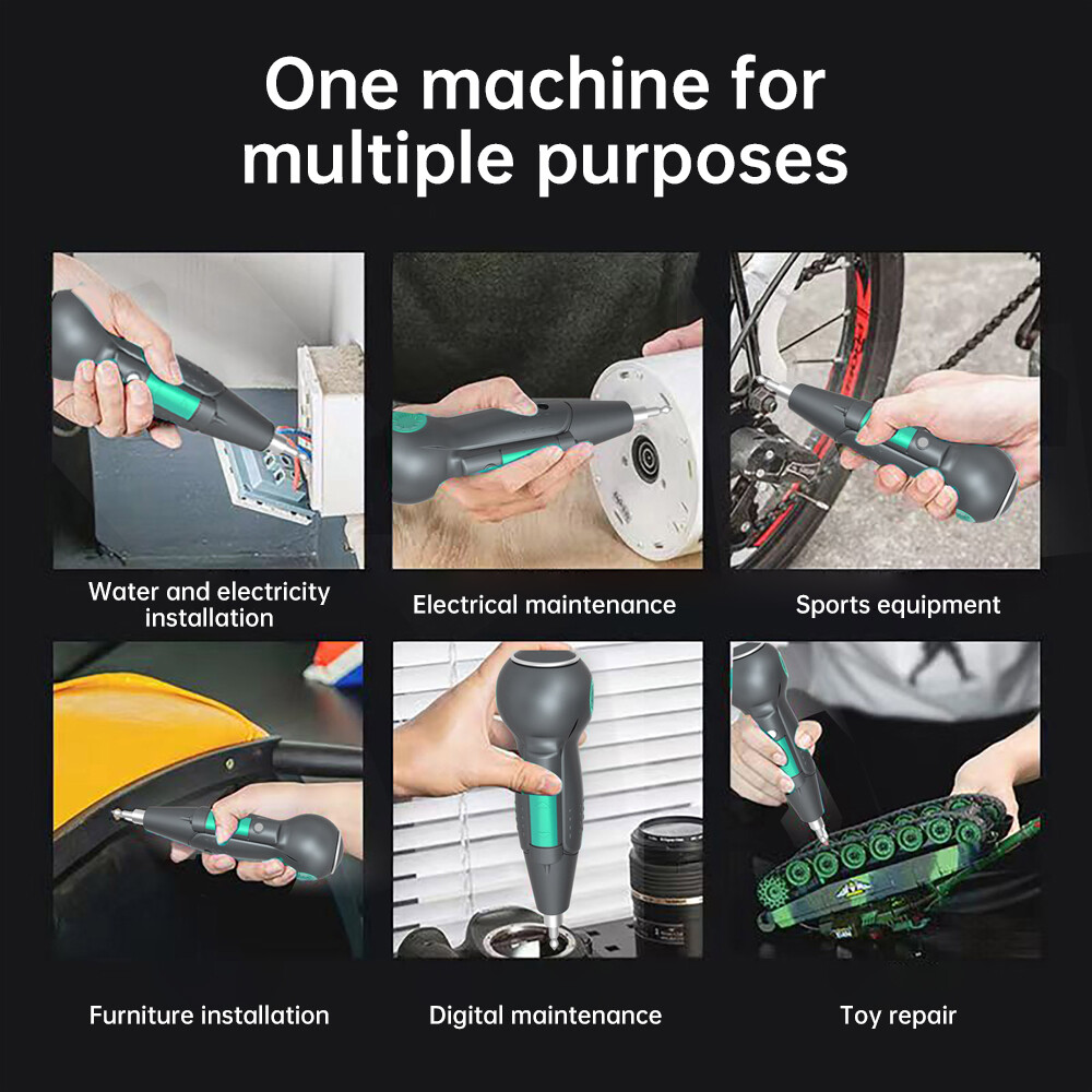 Electric Screwdriver DC 3.6V Screwdriver Drill Bits Set Power Tool Rechargeable