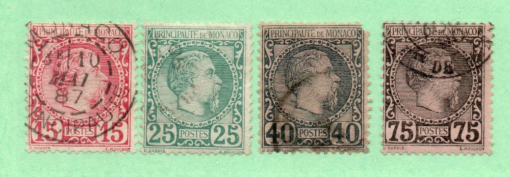 Monaco - Sc# 5 - 8 Used      /     Lot 0221561