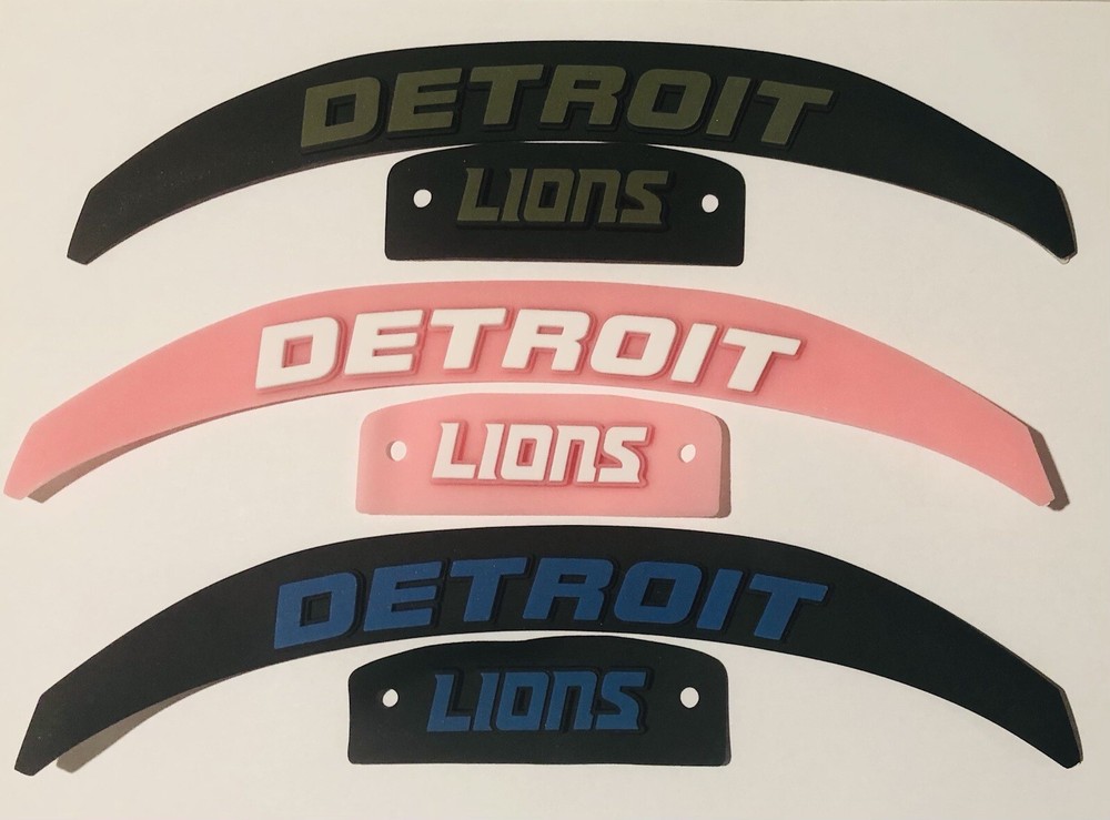 Lions Full Size Speed Helmet 3D Bumpers