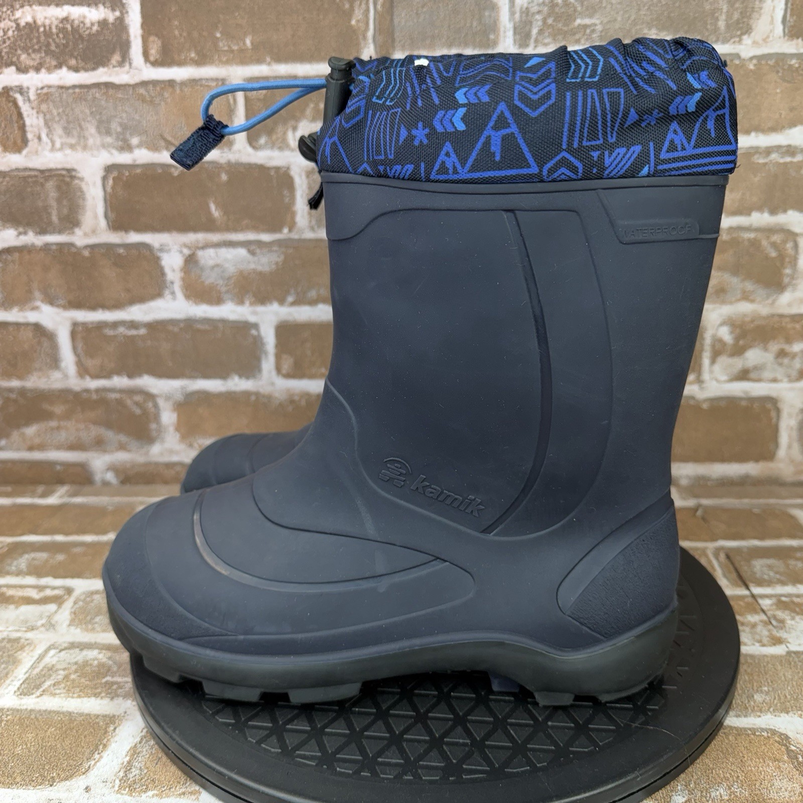 Kamik Snobuster 2 Waterproof Winter Snow Boots Navy Blue Boys Youth Size 5