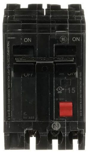 GE THQL2115PGFT Miniature Circuit Breakers (MCBs) 2P 15AMP 10kAIC