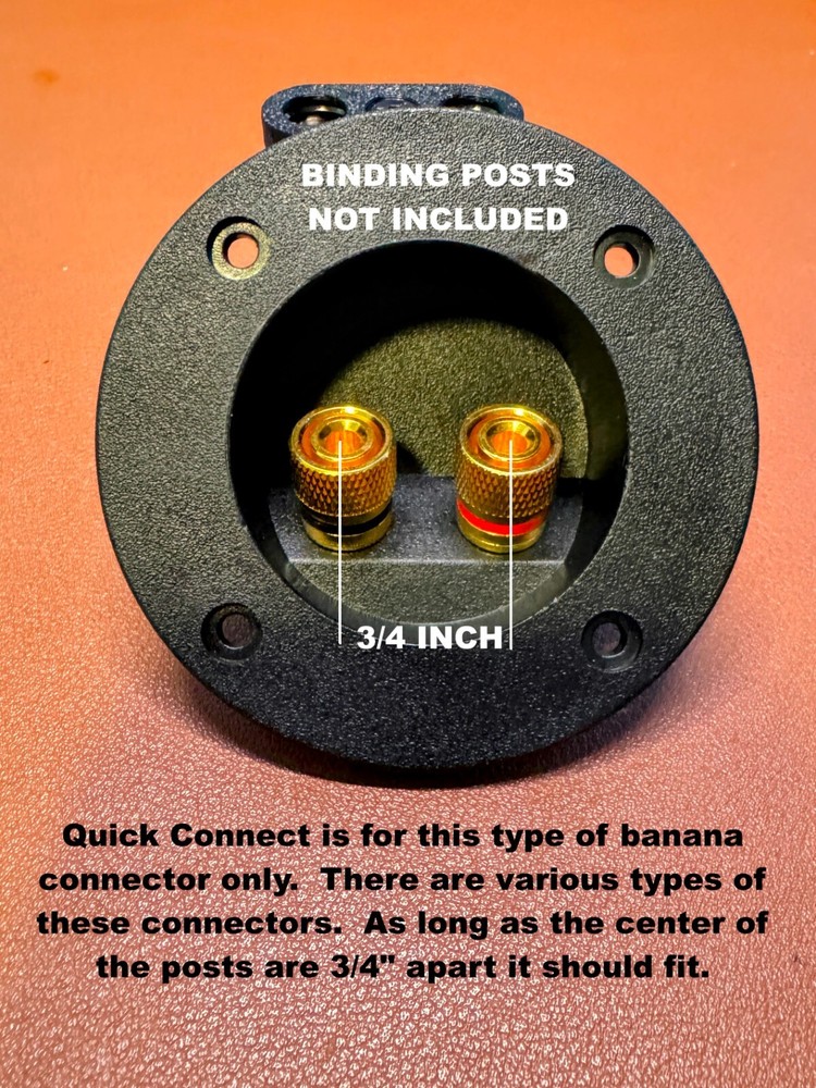 Speaker/Subwoofer Box Quick Connect/Disconnect