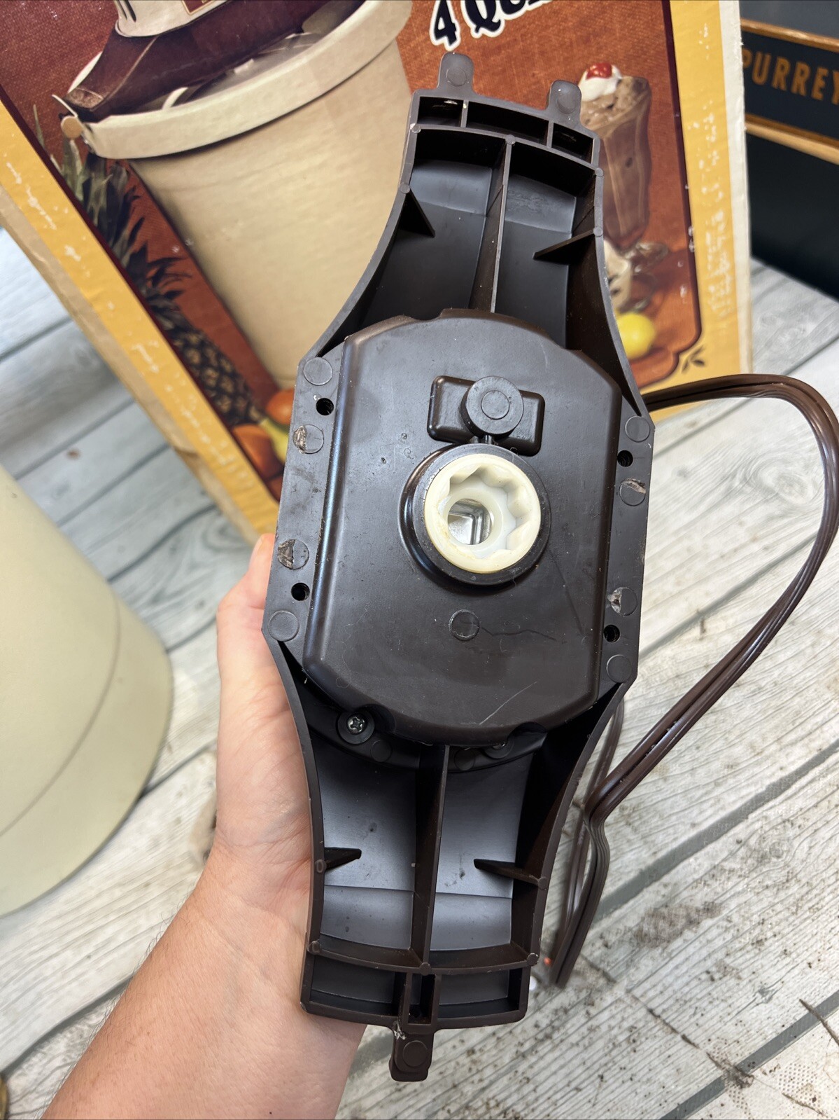 Model 71 Richmond Cedar Works 4 Quart Ice Cream Maker Motor Replacement