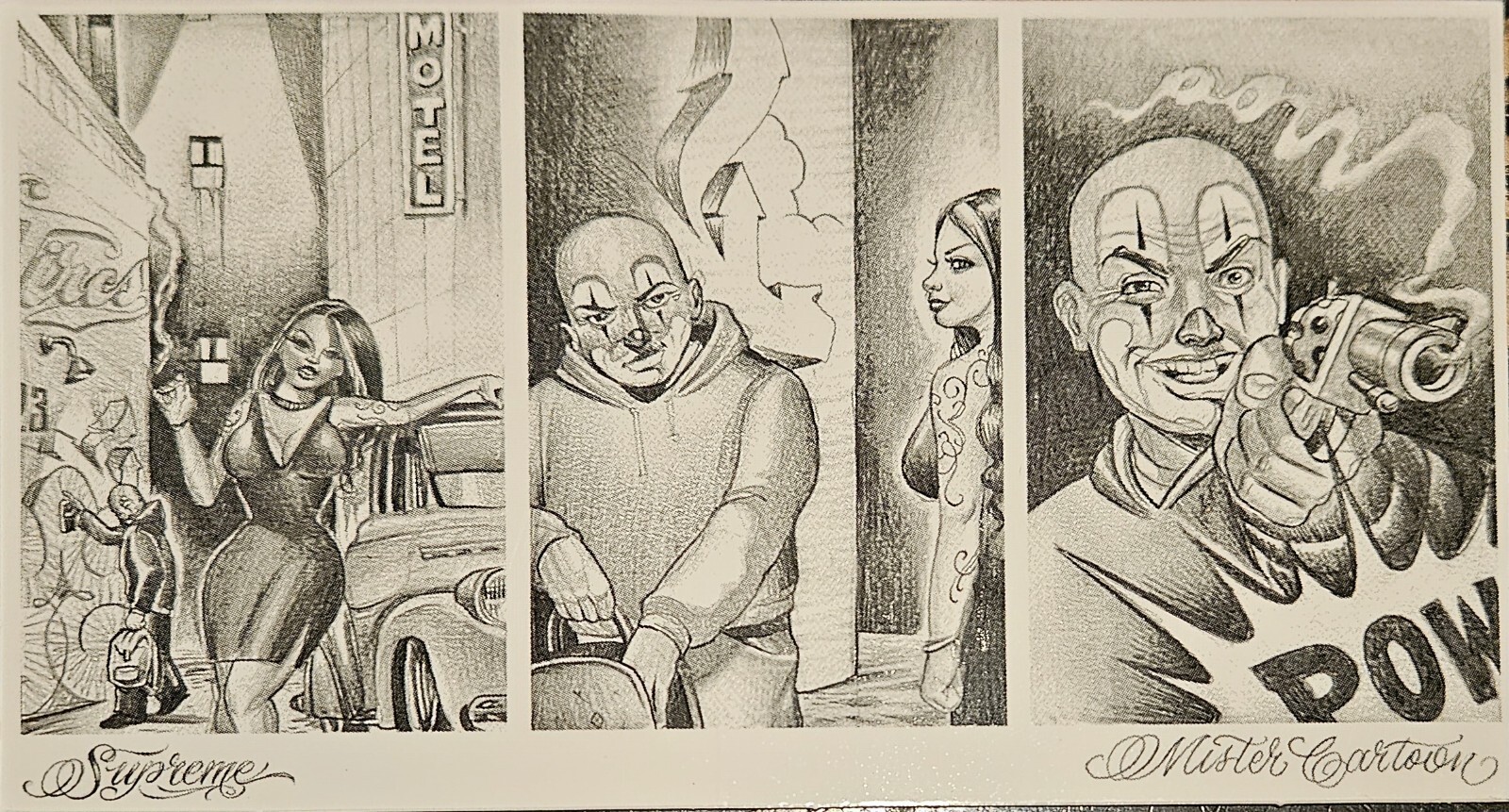 Supreme Mister Cartoon Pow Sticker FW24 + FREE SURPRISE