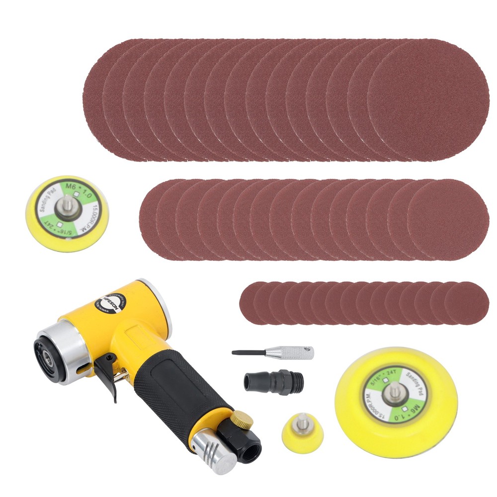 1/2/3 Inch Eccentric Mini Air Sander Small Orbital Sander For Auto Body Work